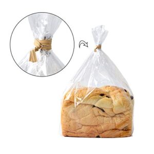 500 Pcs 5" Kraft Paper Twist Ties Reusable Bread Ties, for Party Cello Candy Bread Coffee Bags Cake Pops