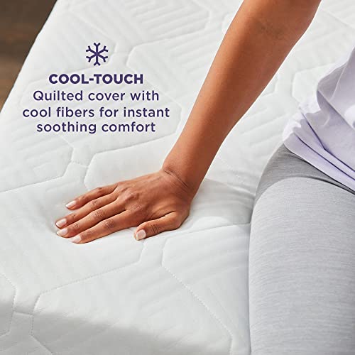 Sleep Innovations Hudson Hybrid 12 Inch Cooling Gel Memory Foam and Innerspring Mattress with Cool Touch Quilted Cover, Queen Size, Bed in a Box, Medium Support