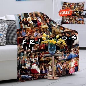 aozksog flannel blanket with short plush pillowcase 50x60-inch