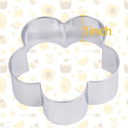 KUKIFUN 6 Pcs Bee Cookie Cutters Set Bee,Beehive,Honey Jar,Winnie the Pooh,Flower Shapes Stainless Steel Biscuit Cutter Molds for Honey Bee Party Baking Muffins Biscuits Sandwiches Fondant Decorations