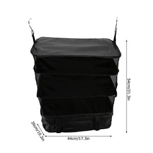 Travel Shelves Bag, Save Space Durable Hanging Storage Bag Foldable with Hook Design for Travel for Family for Camping