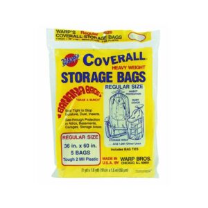 5-pk. storage bags, 36x60-in.