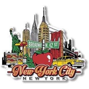 new york city magnet by classic magnets, collectible souvenirs made in the usa