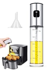 missolo oil sprayer for cooking, 100ml glass olive oil sprayer mister, oil spray bottle, kitchen gadgets accessories, oil sprayer for air fryer, cooking, barbecue, salad, baking