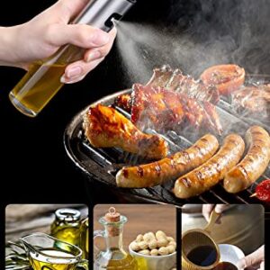 MISSOLO Oil Sprayer for Cooking, 100ml Glass Olive Oil Sprayer Mister, Oil Spray Bottle, Kitchen Gadgets Accessories, Oil Sprayer for Air Fryer, Cooking, Barbecue, Salad, Baking