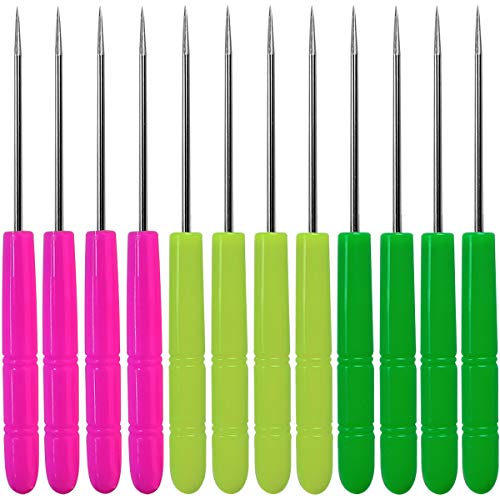 12 Pcs Sugar Stir Needle Scriber Needle Biscuit Icing Pin DIY Baking Pin Stainless Steel Pin Icing Sugarcraft Cake Decorating Needle Tool