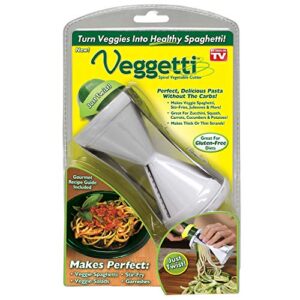 veggetti spiral vegetable slicer, makes veggie pasta