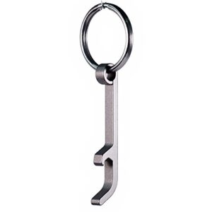 xthel titanium keychain beer bottle opener with stainless steel key rings（xkbo-901）