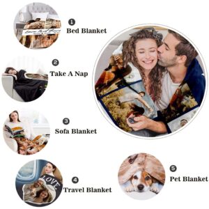 Custom Blankets with Photos Personalized Collage Blanket Soft Using My Own Photos I Love You Gifts Birthday Gift for Wife Husband Girlfriend Boyfriend