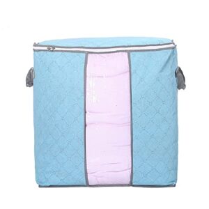 guagll home quilt storage bag foldable non-woven transparent window handle storage bag for clothes quilt toys