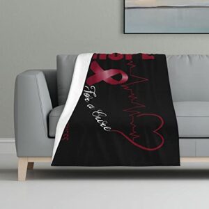 imeegien hope for a cure sickle cell anemia awareness throw blanket for couch 32x48 inch soft blankets lightweight warm sofa dorm home blanket anti-pilling blanket