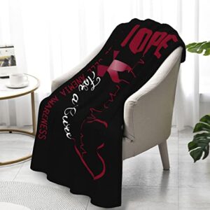 IMEEGIEN Hope for A Cure Sickle Cell Anemia Awareness Throw Blanket for Couch 32x48 Inch Soft Blankets Lightweight Warm Sofa Dorm Home Blanket Anti-Pilling Blanket