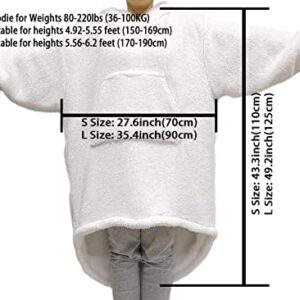 Cute Blanket Hoodie Adult Bunny or Bear Fashion Blanket Hoodies Sweater Furry Fluffy Blanket Sweatshirt Soft Cozy Oversized Women Men,Warm Fleece Sherpa Blanket Jacket,aldult,Brown Bear