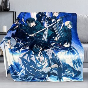 Anime Blanket Ultra Soft Flannel Throw Blankets Warm Lightweight Bedding Air Conditioner Blanket for Sofa Bedroom Office Funny Anime Throw Blankets 40X50Inch