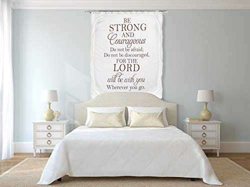 Double Creek Joshua 1:9 Scripture Throw Blanket - Ultra Soft Sherpa Fleece Microfiber Inspirational Faith Blanket for Bed Couch Chair - Healing Get Well Gift for Men Women Cancer Patients