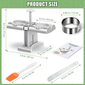 Dumpling Maker Machine,Dumpling Maker Press,Household Double Head Acutomatic Dumpling Maker Mould,Pierogi Empanada Maker Press