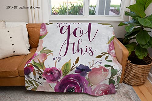 You Got This Blanket | Inspirational Blanket | Chemo Get Well Soon Gift | Get Well Blanket | Healing Thoughts Blanket | Breast Cancer Gift | Recover from Surgery Gift for Women