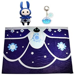 xingqiu cryo abyss mage throw blanket genshin impact wearable blankets and game monster plush doll, 95cm×155cm