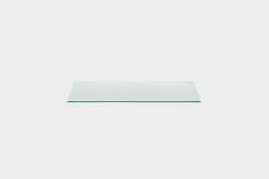 ez-niches glass shelf divider in frosted or clear (for 14" x 36" niche, frosted)