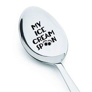 my ice cream spoon gift for ice cream lovers, funny spoon gift for birthday christmas