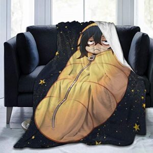 darkt burrito shota aizawa flannel air conditioning blanket warm throw blanket quilt suitable all seasons for couch bed sofa 80x60 inch for adult