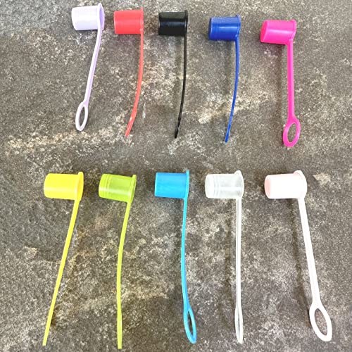 10pcs Mixed Color Caps Drinking Straw CAPS for 3/8" Diameter Straws - - straw cover - straw caps covers - Mixed color