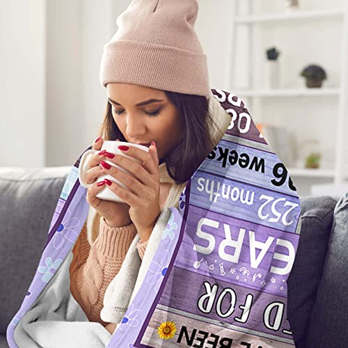 DULNYEI 21st Birthday Gifts for Her Blanket Happy 21st Birthday Decorations for Her 21st Birthday Gift Ideas 21 Year Old Birthday Gifts for Her Best 21st Birthday Gifts Throw Blanket 60×50 Inch