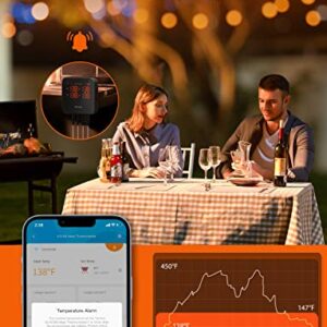 Govee WiFi Meat Thermometer, Wireless Meat Thermometer with 4 Probe, Smart Bluetooth Grill Thermometer with Remote App Notification Alert, Digital Rechargeable BBQ Thermometer for Smoker Oven Kitchen