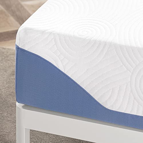 Mellow 10 Inch Supreme Gel Memory Foam Mattress, Cooling Gel Infusion, Premium Fabric Cover, Queen