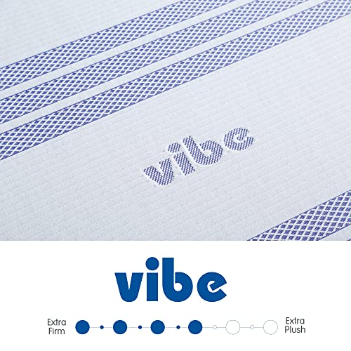 Vibe Gel Memory Foam 12-Inch Mattress with Bonus Mattress Protector| CertiPUR-US Certified | Bed-in-a-Box, Twin XL, White