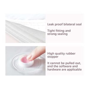 10PCs Vacuum Storage Bags for Cloths Quilt Space Saver Vacuum Bags for Blanket Including 2pc Jumbo, 2pc Large, 2pc Medium & 4pc Hand Roll Cloth Bags - with Free Pump