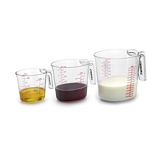 Cuisinart Nesting Liquid Measuring Cups, Clear, 3-Piece, CTG-00-3MC