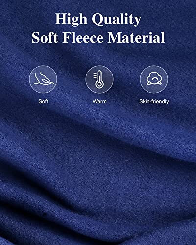 Electric Heated Blanket, 72" x 84" Full Size with 4 Heating Levels, 10H Auto Shut Off, Soft Fleece Warm Heated Blanket, Fast-Heating & Machine Washable - Blue