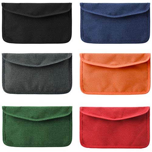 6 Pieces Washable Reusable Face Cover Storage Bags Mask Carrying Cases Portable Dustproof Mouth Covering Storage Bags Storage Box Organizer Container