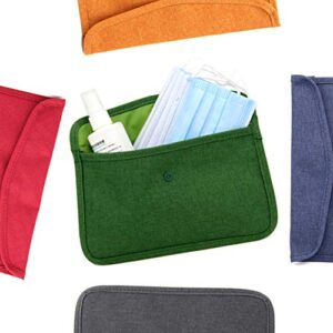 6 Pieces Washable Reusable Face Cover Storage Bags Mask Carrying Cases Portable Dustproof Mouth Covering Storage Bags Storage Box Organizer Container