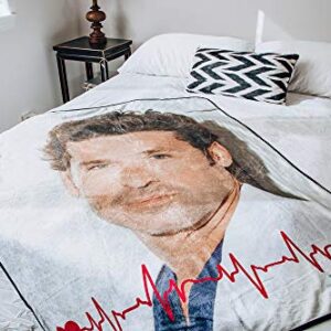 Greys Anatomy McDreamy Fleece Blanket | 45 x 60 Inch Soft Throw Blanket