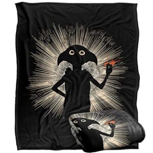 harry potter dobby snapping officially licensed silky touch super soft throw blanket 50" x 60"