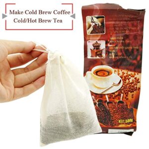 Cheesecloth Bags for Straining,Reusable Cold Brew Coffee Cheese Cloths Strainer,Large Nut Milk Tea Juice Bag,100% Natural Cotton Fine Mesh Filter Bags(X-Small,4 PACK)