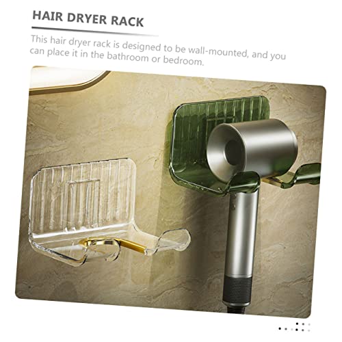 Homoyoyo 2pcs Hair Dryer Holder V Hair Dryer Hanging Shelf Toiletries Organizer Blow Dryer Holder Rack Wall Mounted Hair Dryer Rack Bathroom Blow Dryer Rack Storage Bracket Organizer