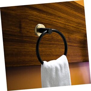 Yardwe Towel Ring Stainless Steel Hangers Wall Mounted Hooks Wall Mounted Clothing Rack Garment Rack Coat Rack Wreath Organizer Hooks Bathroom Towel Holder Household Towel Hook Towel Rack