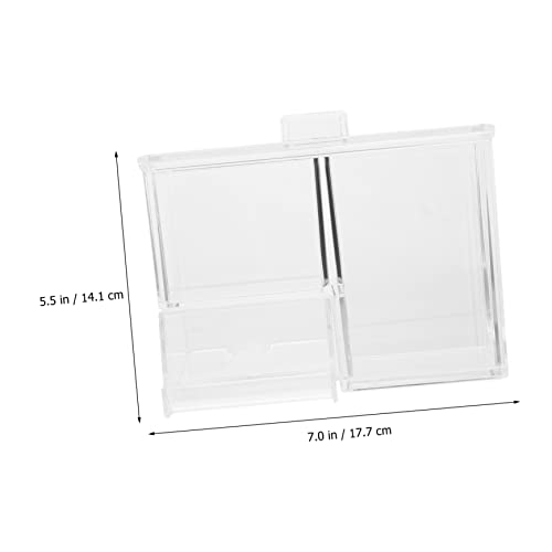 HANABASS Box Cosmetic Storage Box Clear Container Containers with Lids Jewelry Holder Stand Makeup Storage Box Cotton Pad Dispenser Container Cotton Swabs Storage Case Cotton Pad Box