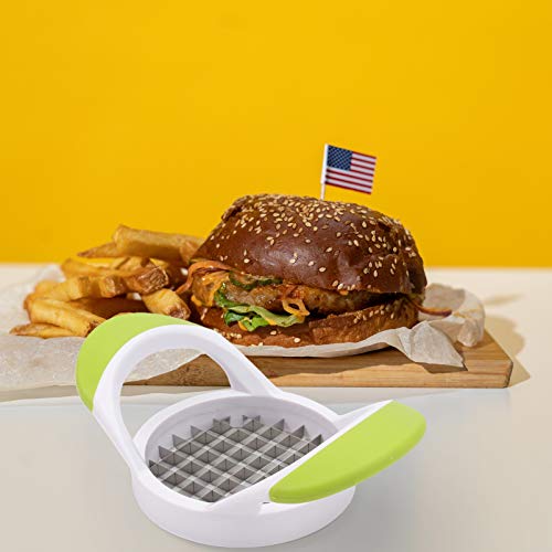 DOITOOL 1PC Multi- purpose Potato Cutting Device, Stainless Steel French Fry Cutter, Square Sharp Potato Slicer for Restaurant Home Kitchen