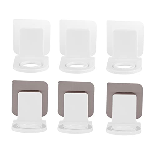 Cabilock Shower Gel Holder Body Wash Container Hanging Storage Shelves 6 Pcs Hanging Storage Racks Trace-free Storage Holders Storage Brackets Novel Shampoo Bottle Hangers Detergent Racks