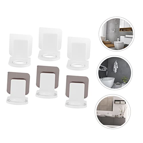 Cabilock Shower Gel Holder Body Wash Container Hanging Storage Shelves 6 Pcs Hanging Storage Racks Trace-free Storage Holders Storage Brackets Novel Shampoo Bottle Hangers Detergent Racks