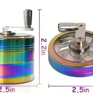 JWEX Spice Grinder 2.5" Colorful with Handle