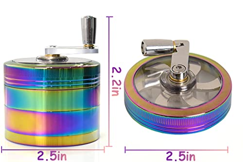 JWEX Spice Grinder 2.5" Colorful with Handle