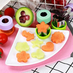 Magigift 1.5" Vegetable Cutter Shapes Set - Mini Cookie Cutters Fruit Cookie Pastry Stamps Mold for Kids Baking and Food Supplement Tools Accessories (8pack)