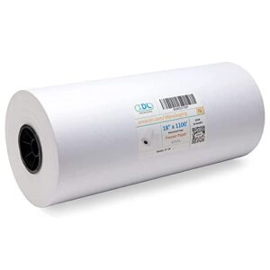 idl packaging 18" x 1100' freezer paper roll for meat and fish – plastic coated freezer wrap for maximum protection – safer choice than wax paper – wrapping and freezing food