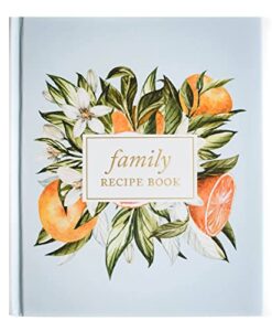 duncan & stone paper co. family recipe book & keepsake journal (160 pages) – blank cookbooks for family recipes - hardcover recipe scrapbook - wife/mom/grandmas recipe book