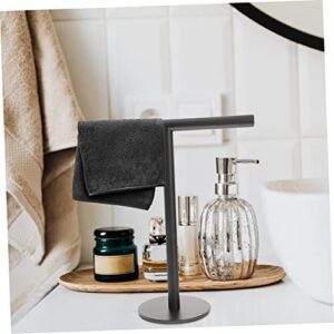 DOITOOL Vertical Towel Rack Standing Towel Holder Washcloth Holder Shower Towel Holder Freestanding Countertop Towel Rack T- Shape Headband Holder Towel Bar Rack Stand Towel Stand Concise